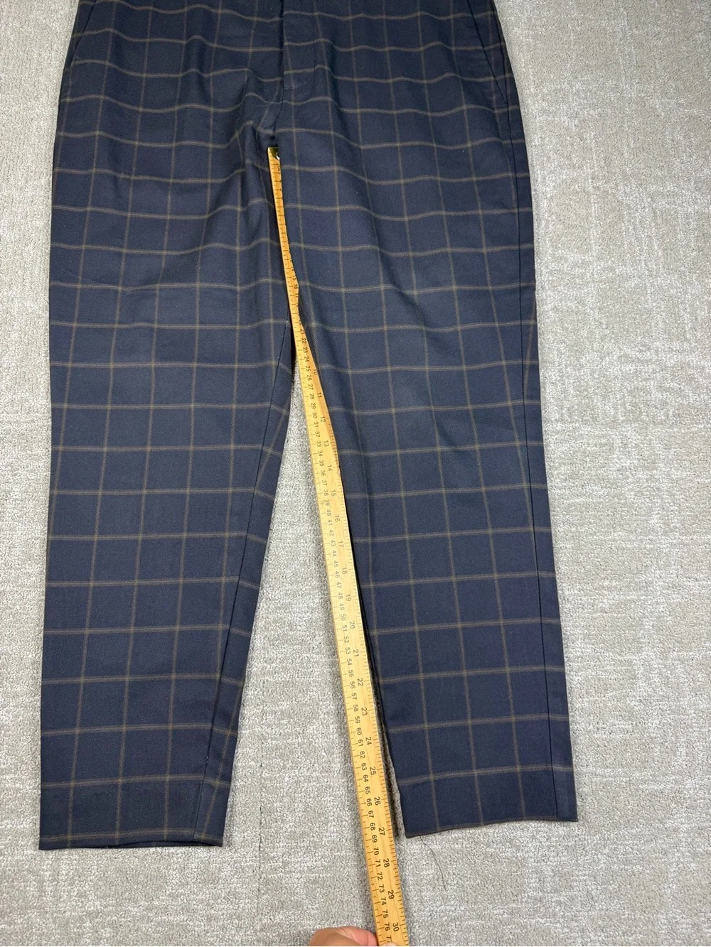 Banana Republic Slim Tapered Fit Plaid Dress Pant Men Size 35x32